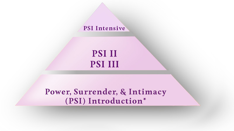 PSI pyramid white purple