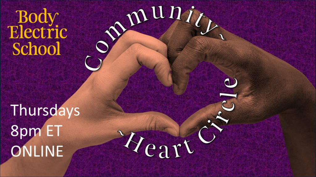 Multicultural Hands form a heart