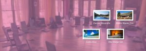Workshop space overlaid by exotic locations